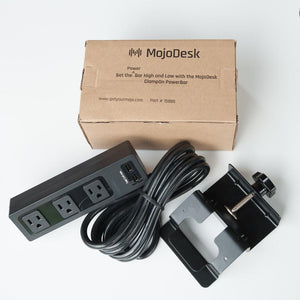 MojoDesk Clamp-On Power Bar MojoDesk Cable Management