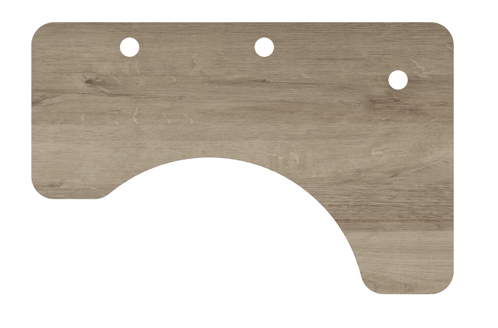 MojoDesk Surface Cubicle Corner - Desktop Only MojoDesk American Oak / Right