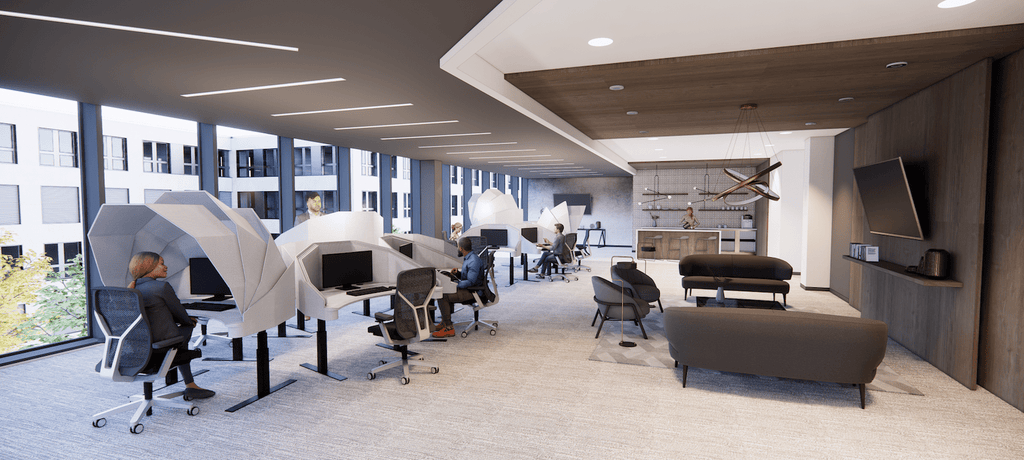 Benefits of Curved PET Acoustic Panels in Open Office Floor Plans