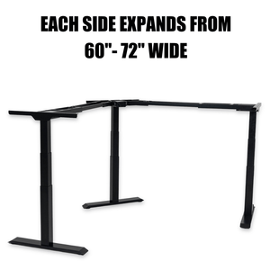 Sit-to-Stand 3-Leg Desk Frame Only: M3 MojoDesk Standing Desk Black / 3 Leg