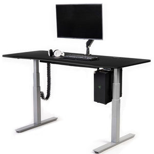 Mojo Gamer Pro Bundle: Standing Gaming Desk + 5 Accessories Non Epicor Gaming Desk Matte Lux Black / 69.5x28.75 / Gray Base