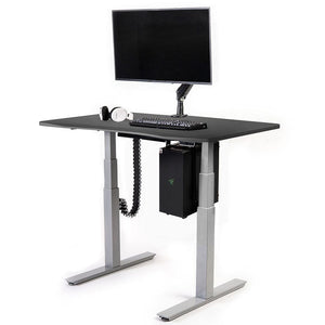 Mojo Gamer Pro Bundle: Standing Gaming Desk + 5 Accessories Non Epicor Gaming Desk Matte Lux Charcoal / 45.5x27 / Gray Base
