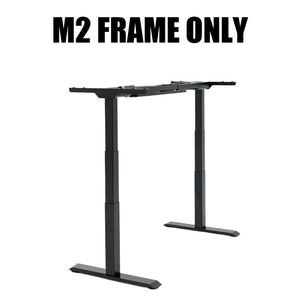 Sit-to-Stand 2-Leg Desk Frame Only: M2 MojoDesk Desks Black