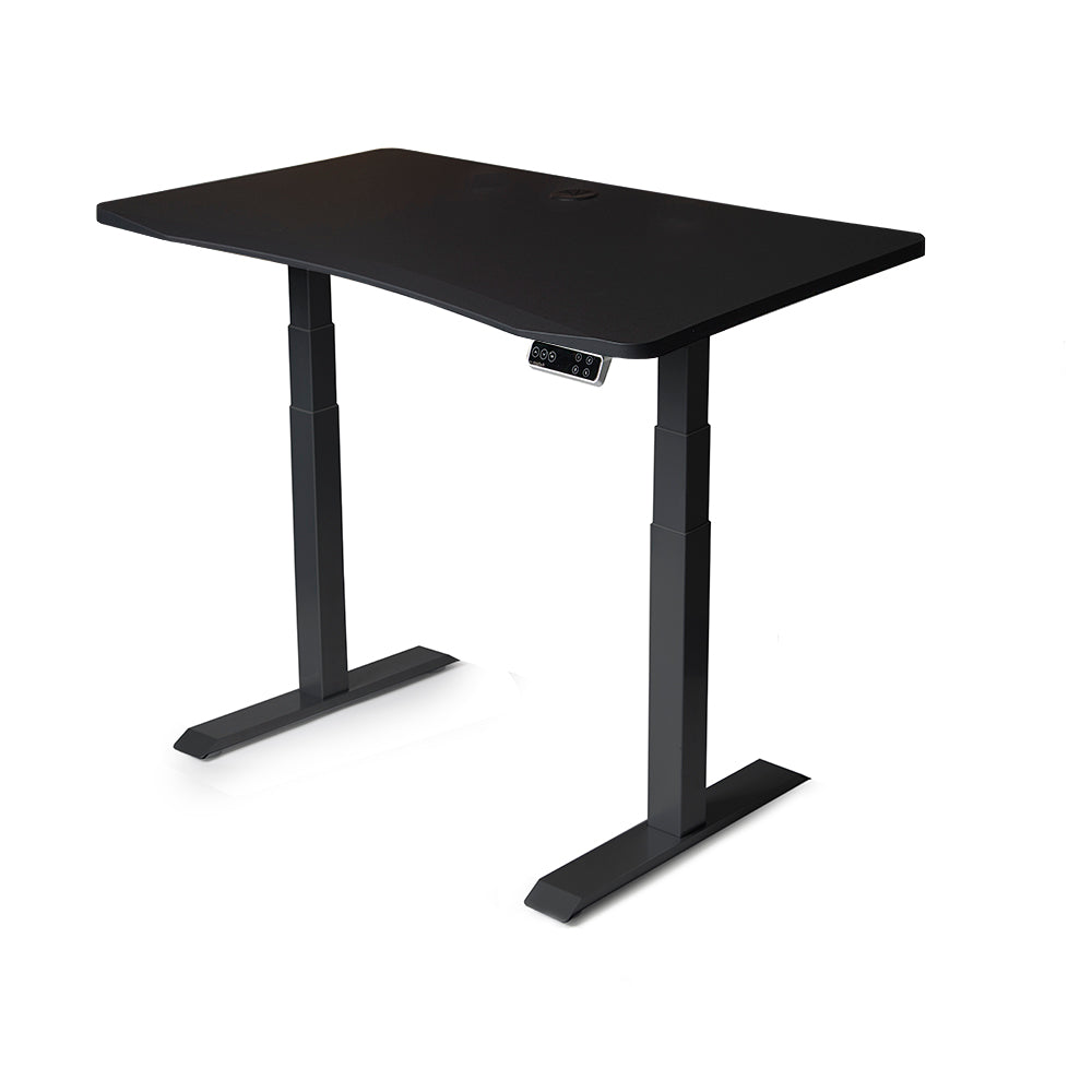 Mojo Gamer Pro: Sit-to-Stand Gaming Desk MojoDesk Gaming Desk Matte Lux Black / 46x27 / Black Base