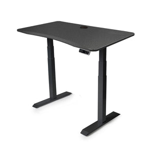 MojoDesk Bundle: Desk + 2 Accessories - Carbon Fiber Non Epicor Standing Desk Bundle 45.5x27 / Black Base / Carbon Fiber