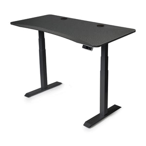 MojoDesk Bundle: Desk + 2 Accessories - Carbon Fiber Non Epicor Standing Desk Bundle 57.5x27 / Black Base / Carbon Fiber