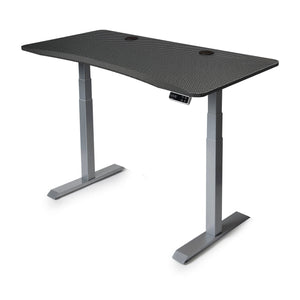 MojoDesk Bundle: Desk + 2 Accessories - Carbon Fiber Non Epicor Standing Desk Bundle 57.5x27 / Gray Base / Carbon Fiber