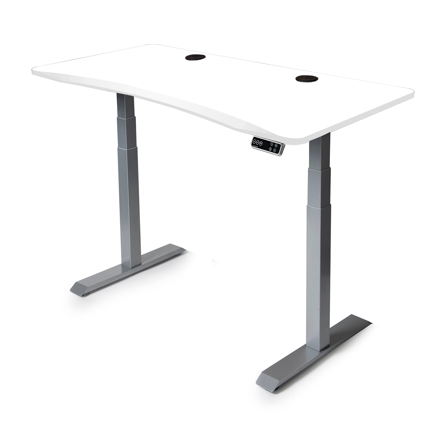 Mojo Gamer Pro: Sit-to-Stand Gaming Desk MojoDesk Gaming Desk Classic White / 58x27 / Gray Base