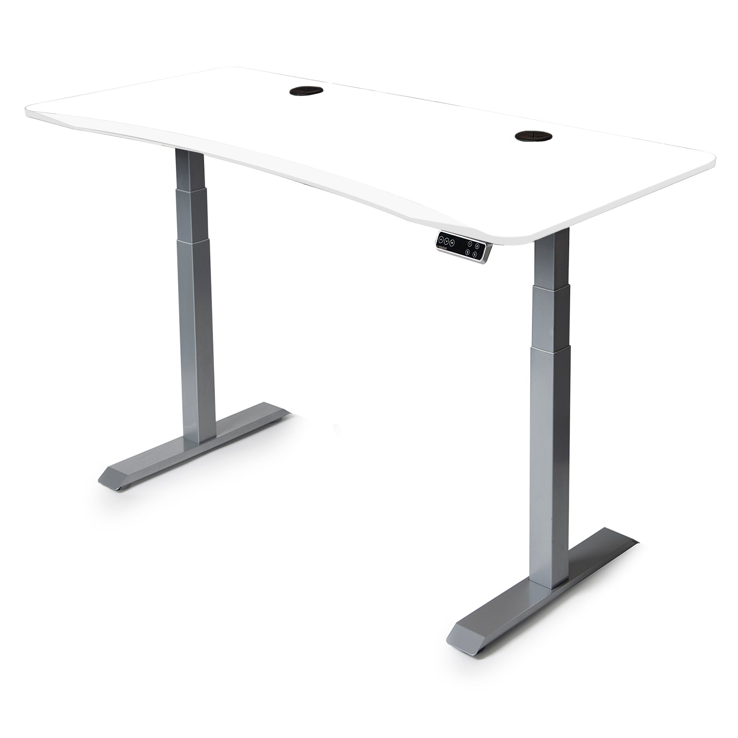 Mojo Gamer Pro: Sit-to-Stand Gaming Desk MojoDesk Gaming Desk Classic White / 70x29 / Gray Base