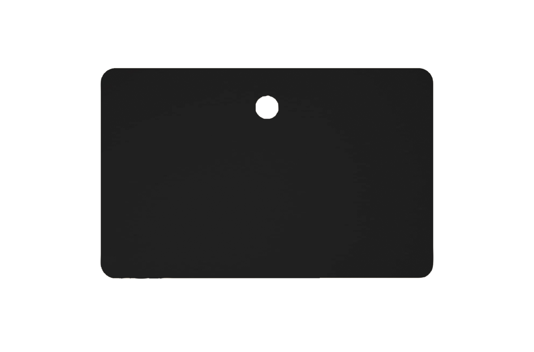 MojoDesk Surface Rectangular: Straight Front Edge MojoDesk 45.5x27 SFE / Matte Lux Black