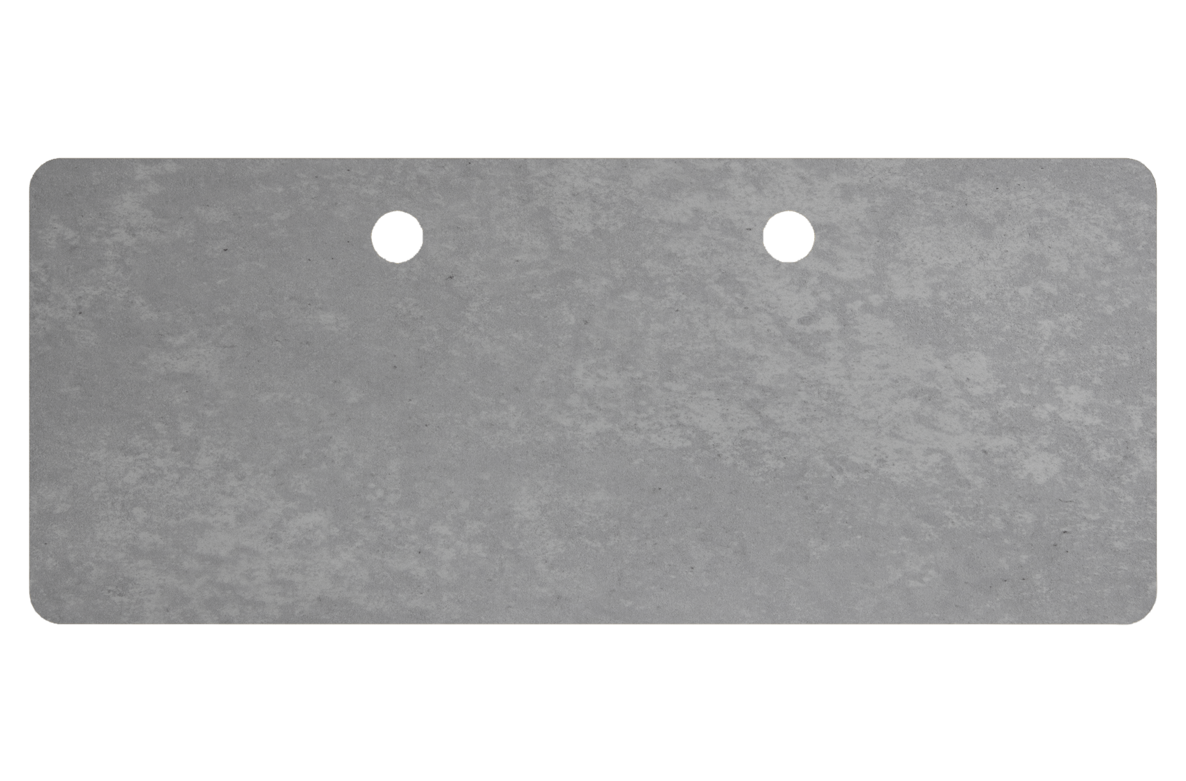 MojoDesk Surface Rectangular: Straight Front Edge MojoDesk 69.5x28.5 SFE / Sahara Stone