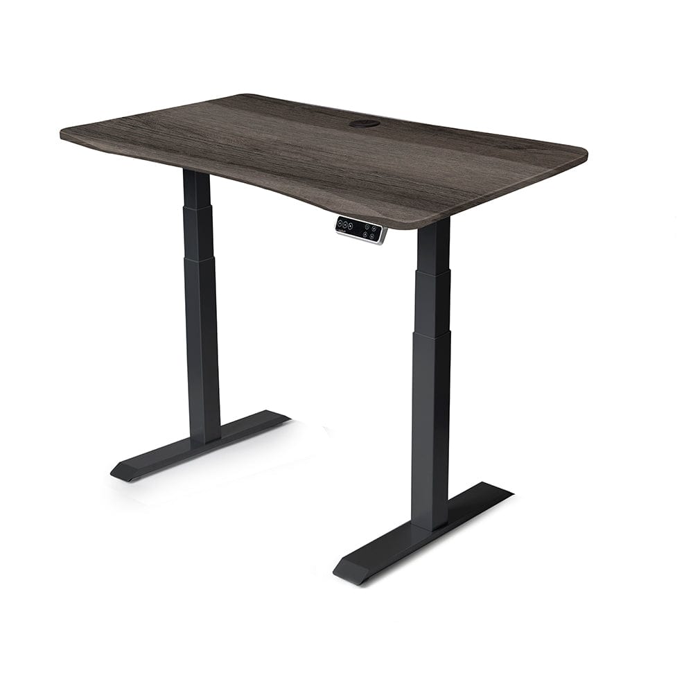 MojoDesk Bundle: Desk + 2 Accessories - Weathered Oak Non Epicor Standing Desk Bundle 45.5X27 / Black Base / Weathered Oak