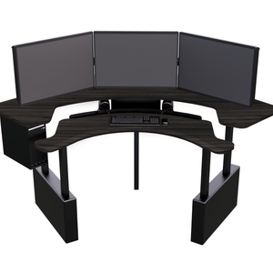 XM8-C Radiology Desk: Curved, Dual Surface MojoDesk 78x78 / Smithy Street