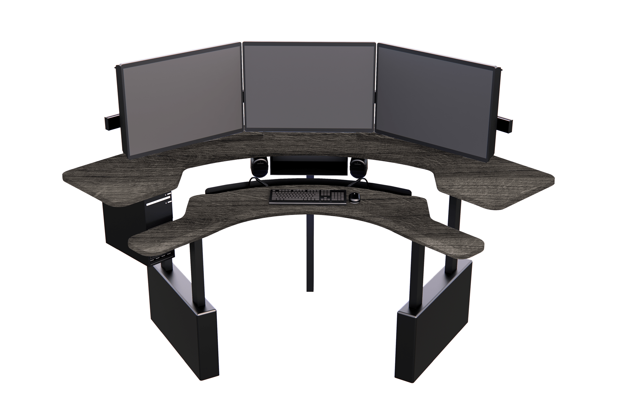 XM8-C Radiology Desk: Curved, Dual Surface MojoDesk 84x84 / Cassis