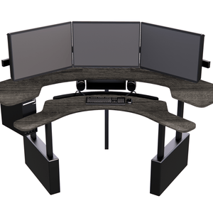 XM8-C Radiology Desk: Curved, Dual Surface MojoDesk 84x84 / Cassis