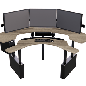 XM8-C Radiology Desk: Curved, Dual Surface MojoDesk 84x84 / Mistral