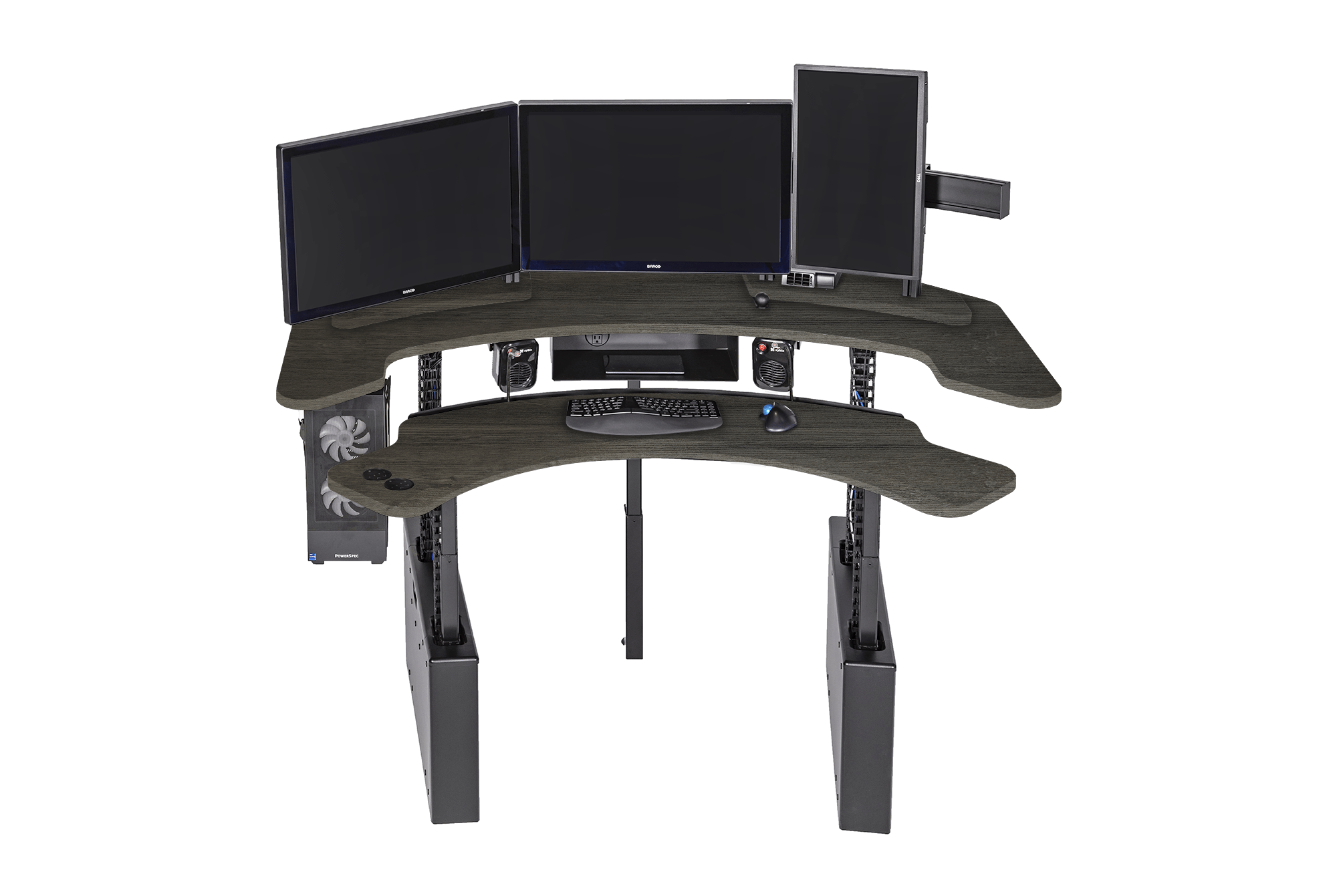 XM8-C Radiology Desk: Curved, Dual Surface MojoDesk 72x72 / Monaco