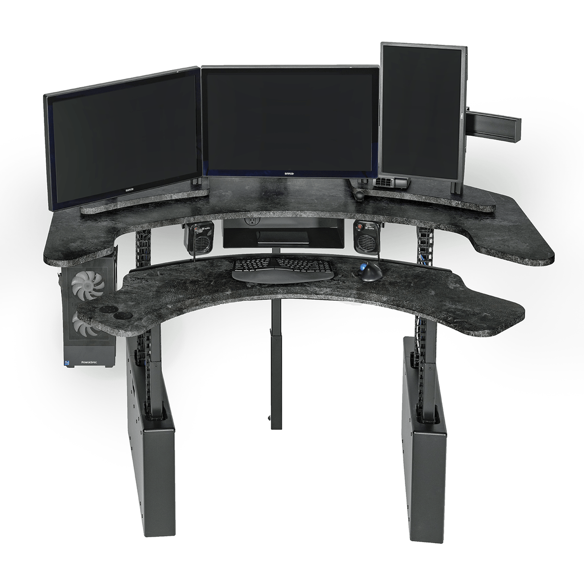 XM8-C Radiology Desk: Curved, Dual Surface MojoDesk