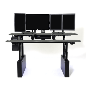 XM8-S Radiology Desk - Straight, Dual Surface MojoDesk 72x44 / Rock Concrete