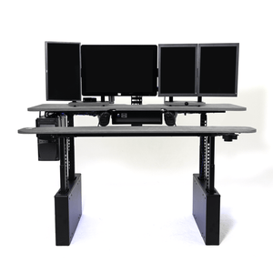 XM8-S Radiology Desk - Straight, Dual Surface MojoDesk 72x44 / Sahara Stone