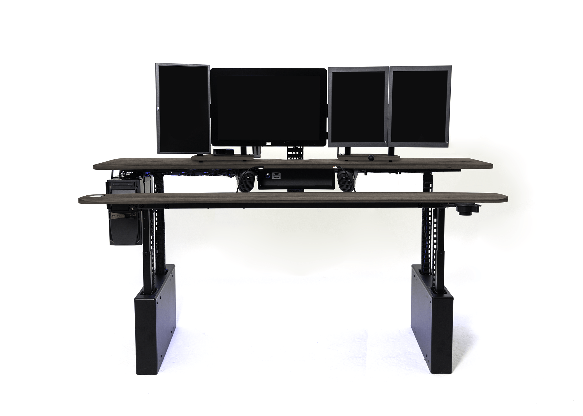 XM8-S Radiology Desk - Straight, Dual Surface MojoDesk 84x44 / Cassis