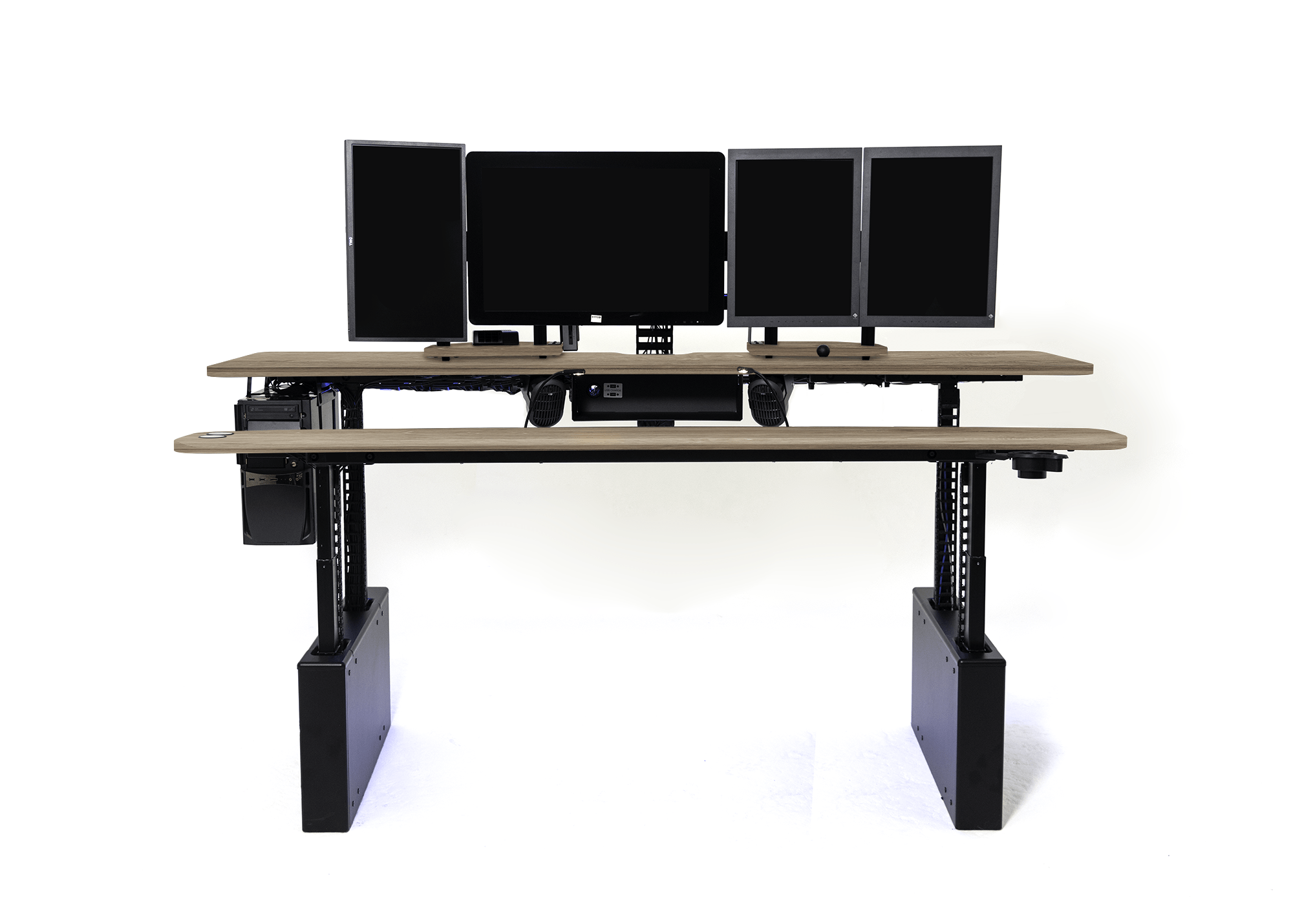 XM8-S Radiology Desk - Straight, Dual Surface MojoDesk 84x44 / Mistral