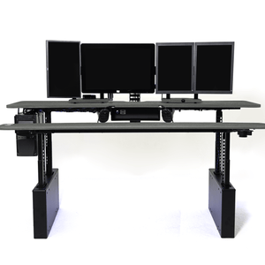 XM8-S Radiology Desk - Straight, Dual Surface MojoDesk 84x44 / Rock Concrete