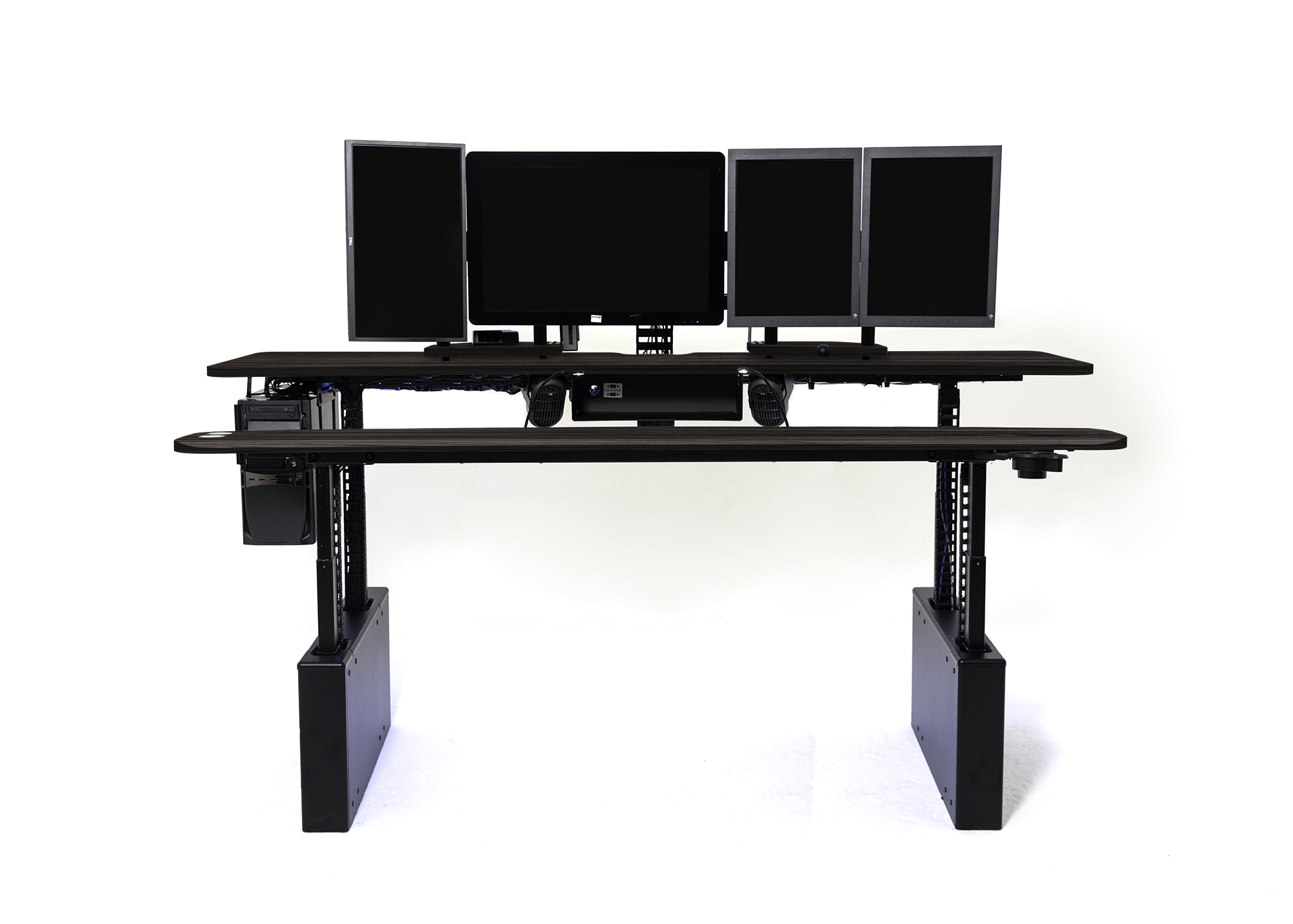 XM8-S Radiology Desk - Straight, Dual Surface MojoDesk 84x44 / Smithy Street