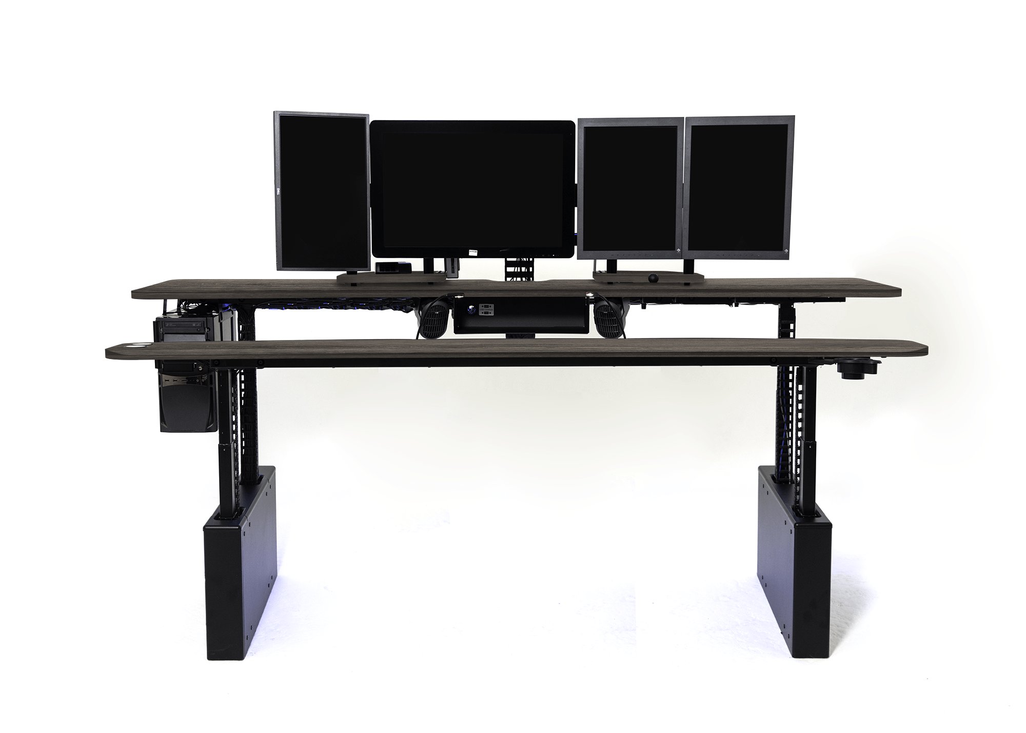 XM8-S Radiology Desk - Straight, Dual Surface MojoDesk 90x44 / Cassis