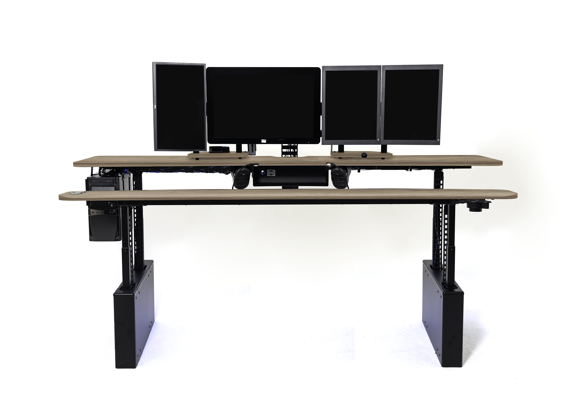 XM8-S Radiology Desk - Straight, Dual Surface MojoDesk 90x44 / Mistral