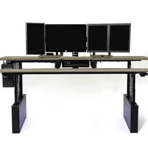 XM8-S Radiology Desk - Straight, Dual Surface MojoDesk 90x44 / Mistral