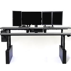 XM8-S Radiology Desk - Straight, Dual Surface MojoDesk 90x44 / Sahara Stone