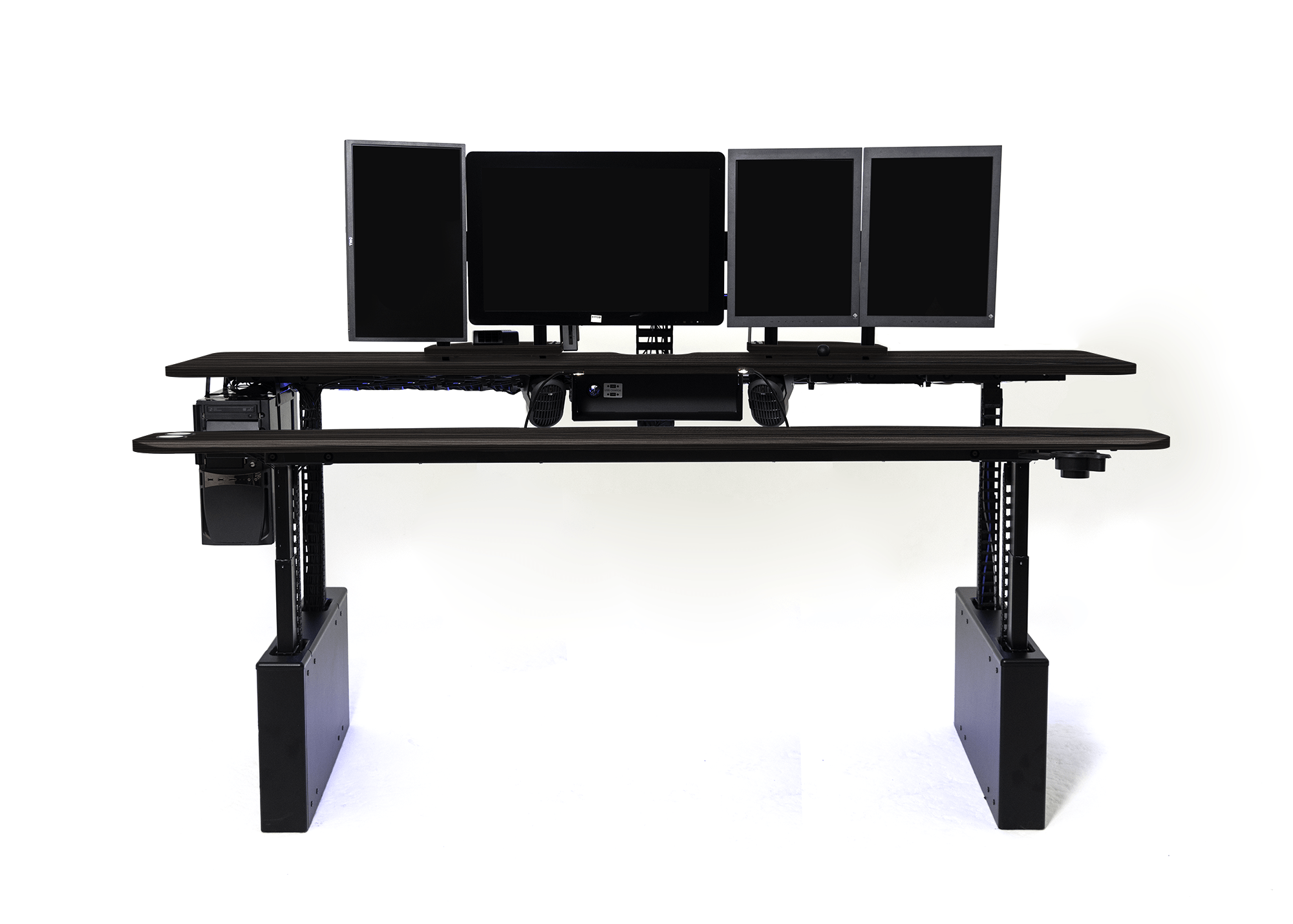 XM8-S Radiology Desk - Straight, Dual Surface MojoDesk 90x44 / Smithy Street