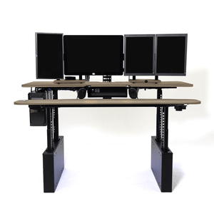 XM8-S Radiology Desk - Straight, Dual Surface MojoDesk 72x44 / Mistral