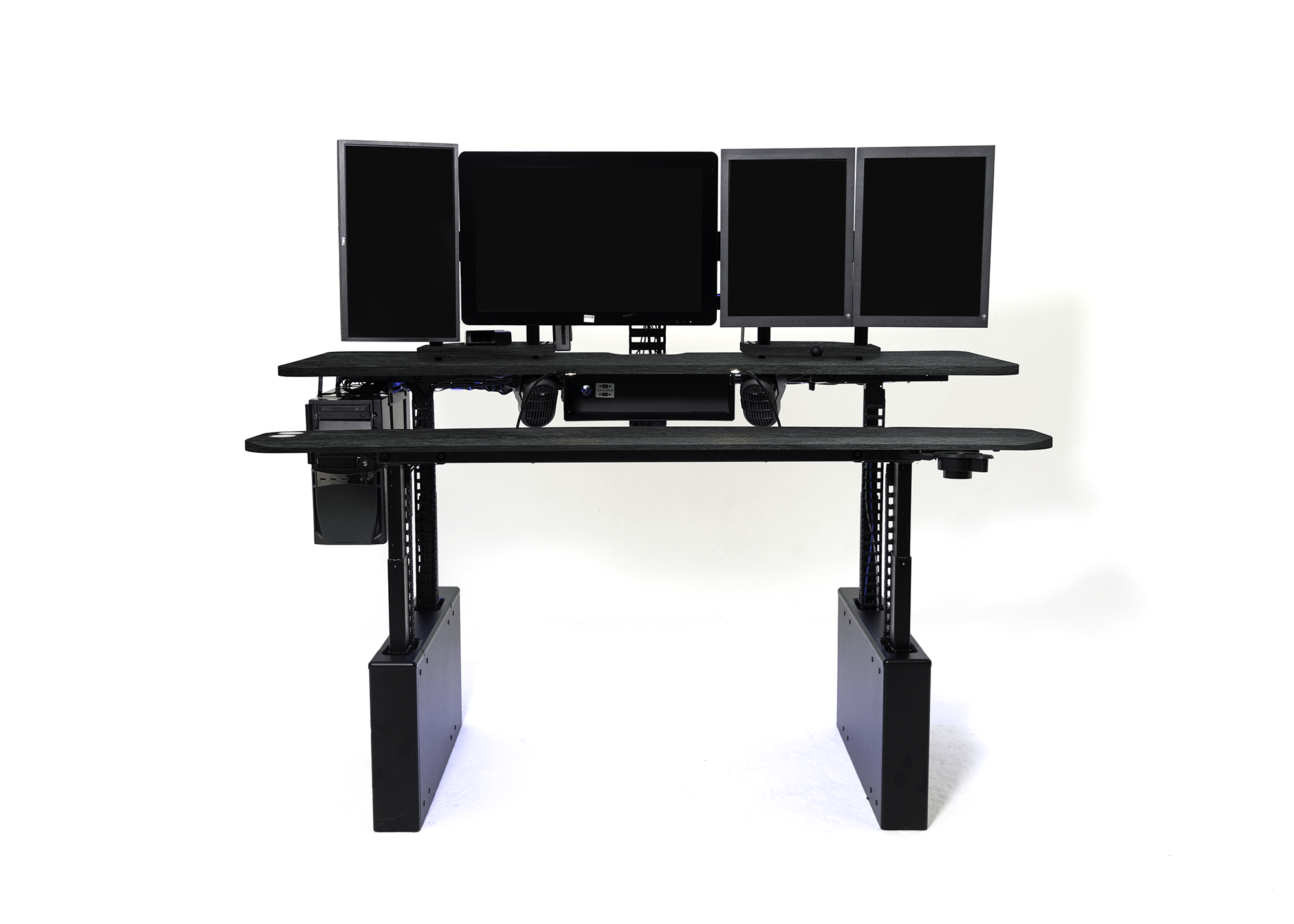 XM8-S Radiology Desk - Straight, Dual Surface MojoDesk 72x44 / Rock Ash