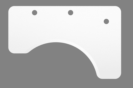 MojoDesk Surface Cubicle Corner - Desktop Only MojoDesk Classic White / Right