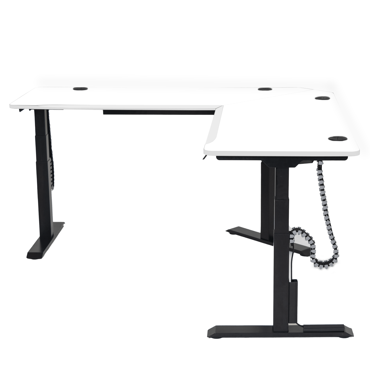 L-Shaped Gaming Desk  MojoDesk 3 Leg Corner Standing Desk