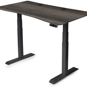 Mojo QuickShip Non Epicor Standing Desk Weathered Oak / 57.5x27 / Black Base