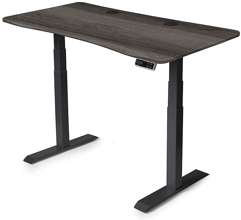 Mojo QuickShip Non Epicor Standing Desk Weathered Oak / 57.5x27 / Black Base