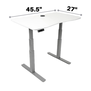 MojoDesk Bundle: Desk + 2 Accessories - Classic White Non Epicor Standing Desk Bundle