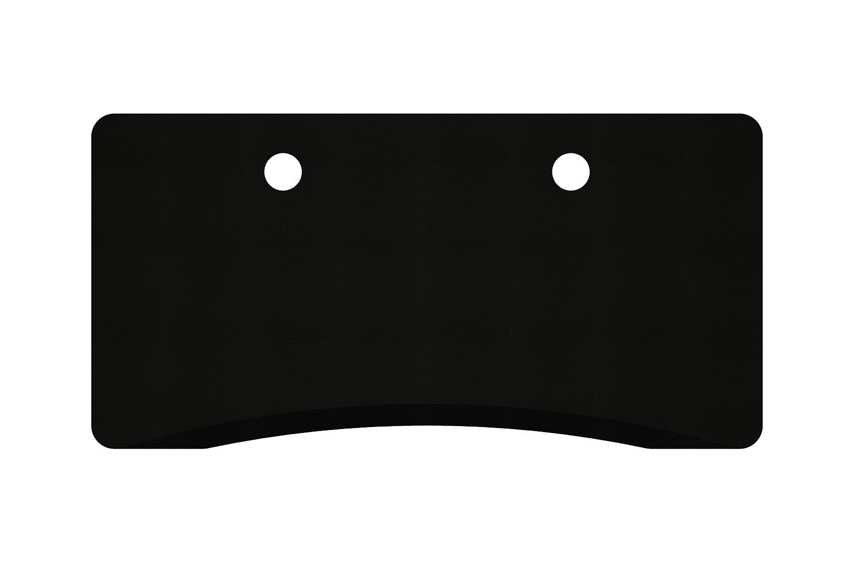 MojoDesk Surface Cubicle Rectangle MojoDesk 57.5x27 / Matte Lux Black