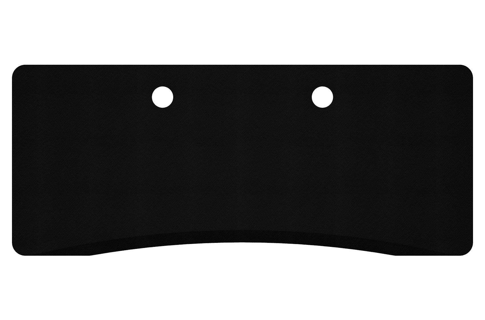 MojoDesk Surface Cubicle Rectangle MojoDesk 69.5x28.75 / Matte Lux Black