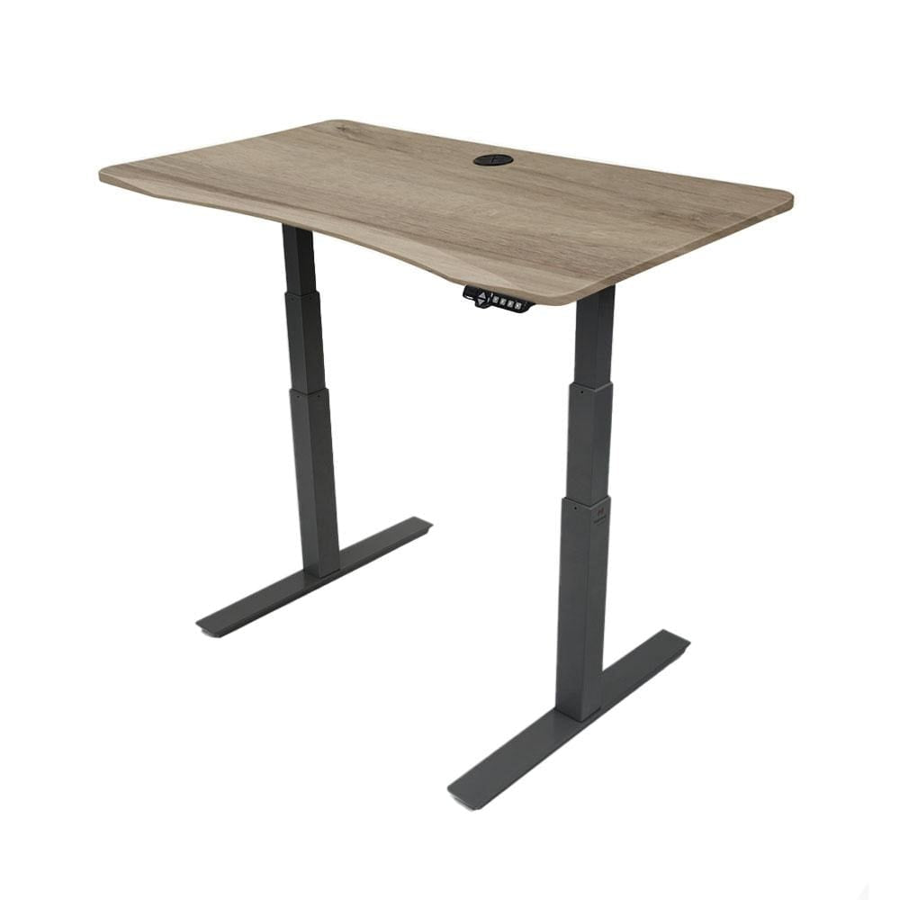 MojoDesk Bundle: Desk + 2 Accessories - American Oak Non Epicor Standing Desk Bundle 45.5x27 / Black Base / American Oak