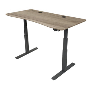 MojoDesk Bundle: Desk + 2 Accessories - American Oak Non Epicor Standing Desk Bundle 69.5x28.75 / Black Base / American Oak