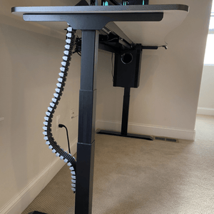 MojoDesk Bundle: Desk + 2 Accessories - Obsidian Oak Non Epicor Standing Desk Bundle