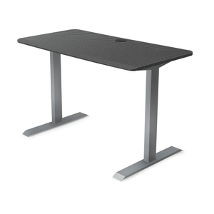 48x24 Side Table Fixed Height - Frame Color: Black - Desktop Color: Carbon Fiber