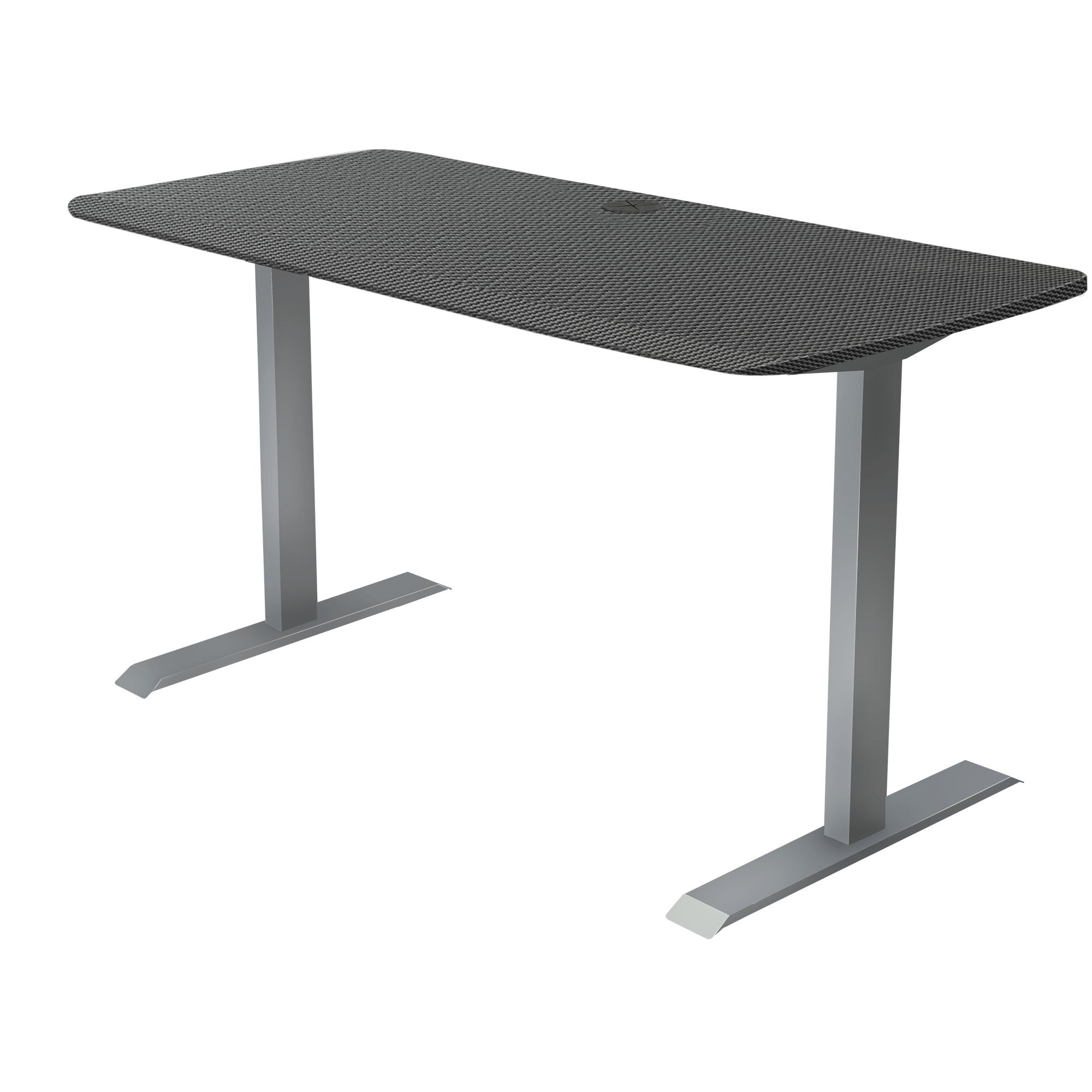 Mojo Side Table Non Epicor Workspace Tables Carbon Fiber / 60x24 / Gray Base