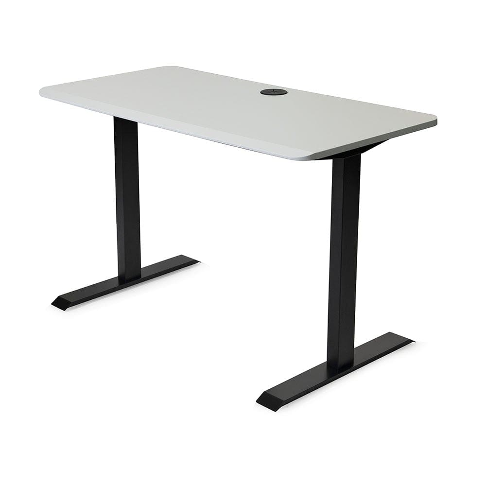 48x24 Side Table Fixed Height - Frame Color: Black - Desktop Color: White