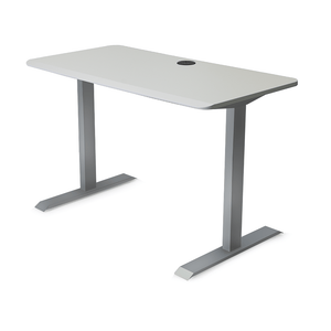 48x24 Side Table Fixed Height - Frame Color: Gray - Desktop Color: White