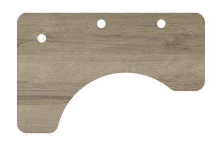 MojoDesk Surface Cubicle Corner - Desktop Only MojoDesk American Oak / Left